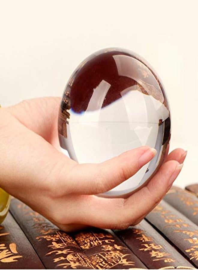 DSJUGGLING 80mm Clear Acrylic Contact Juggling Balls for Beginners & Single Ball Tricks - 3.14" Transparent - Image 1